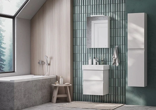 Зеркальный шкаф Roca Oleta 50 правый, белый матовый, A857644501 Зеркальный шкаф Roca Oleta 50 правый, белый матовый, A857644501