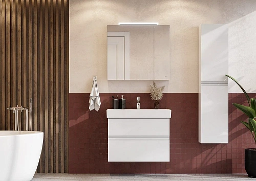 Зеркальный шкаф Roca Oleta 80 белый глянец, A857647806 Зеркальный шкаф Roca Oleta 80 белый глянец, A857647806