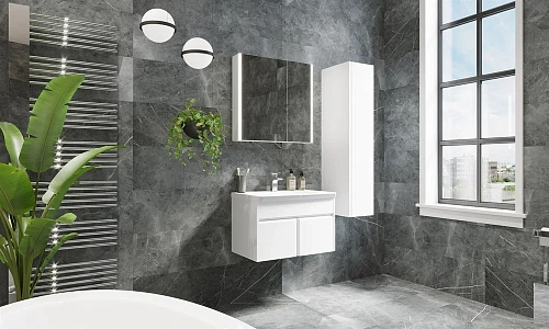 Зеркальный шкаф Roca UP 70 белый глянец ZRU9303016 Зеркальный шкаф Roca UP 70 белый глянец ZRU9303016