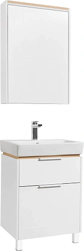 Зеркальный шкаф STWORKI Дублин 60 с подсветкой, навесное, белое, прямоугольное 405953 Зеркальный шкаф STWORKI Дублин 60 с подсветкой, навесное, белое, прямоугольное 405953