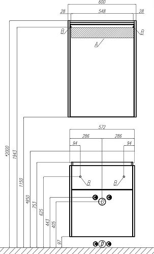 Зеркальный шкаф STWORKI Дублин 60 с подсветкой, навесное, белое, прямоугольное 405953 Зеркальный шкаф STWORKI Дублин 60 с подсветкой, навесное, белое, прямоугольное 405953