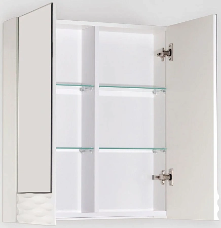 Зеркальный шкаф Style Line Ассоль 60, Люкс техно платина ЛС-00000326 Зеркальный шкаф Style Line Ассоль 60, Люкс техно платина ЛС-00000326