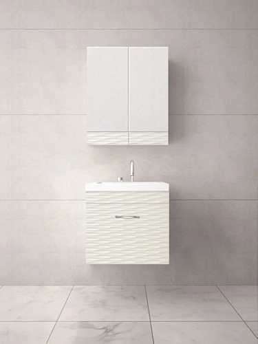 Зеркальный шкаф Style Line Ассоль 60, Люкс техно платина ЛС-00000326 Зеркальный шкаф Style Line Ассоль 60, Люкс техно платина ЛС-00000326