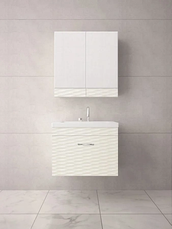 Зеркальный шкаф Style Line Ассоль 70, Люкс техно платина ЛС-00000327 Зеркальный шкаф Style Line Ассоль 70, Люкс техно платина ЛС-00000327