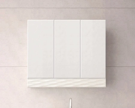 Зеркальный шкаф Style Line Ассоль 80, Люкс техно платина ЛС-00000328 Зеркальный шкаф Style Line Ассоль 80, Люкс техно платина ЛС-00000328