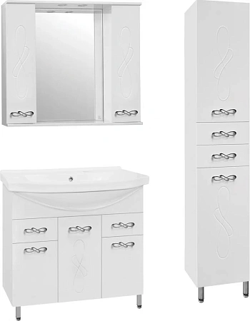 Зеркальный шкаф Style Line Венеция 90/С ЛС-00000264 Зеркальный шкаф Style Line Венеция 90/С ЛС-00000264