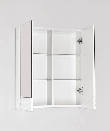 Зеркальный шкаф Style Line Вероника 60, Люкс белый ЛС-00000055 Зеркальный шкаф Style Line Вероника 60, Люкс белый ЛС-00000055