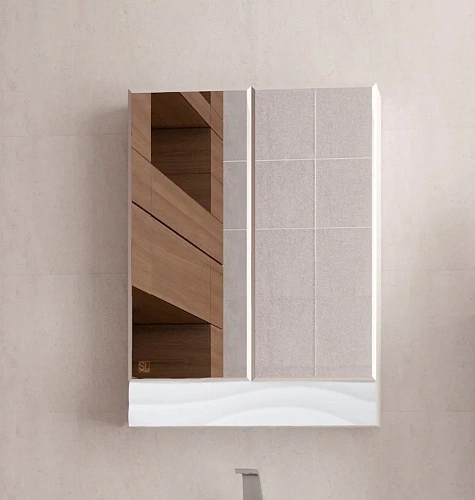 Зеркальный шкаф Style Line Вероника 60, Люкс белый ЛС-00000055 Зеркальный шкаф Style Line Вероника 60, Люкс белый ЛС-00000055