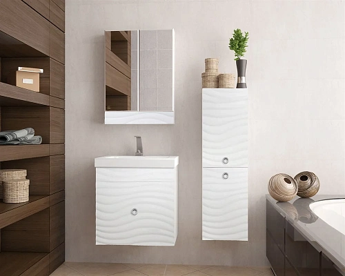 Зеркальный шкаф Style Line Вероника 60, Люкс белый ЛС-00000055 Зеркальный шкаф Style Line Вероника 60, Люкс белый ЛС-00000055