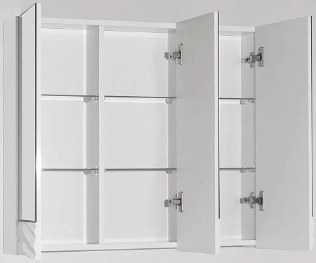 Зеркальный шкаф Style Line Вероника 80, Люкс белый ЛС-00000057 Зеркальный шкаф Style Line Вероника 80, Люкс белый ЛС-00000057