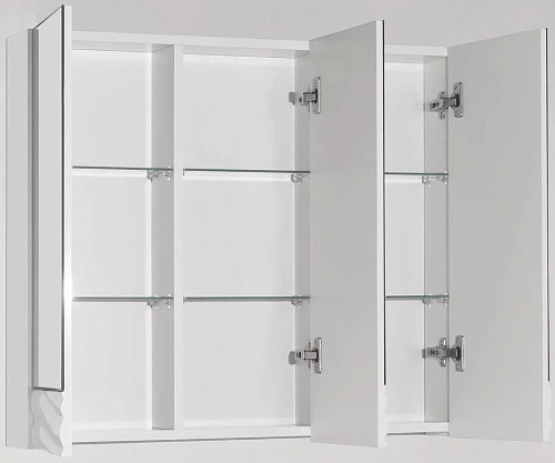 Зеркальный шкаф Style Line Вероника 80, Люкс белый ЛС-00000057 Зеркальный шкаф Style Line Вероника 80, Люкс белый ЛС-00000057