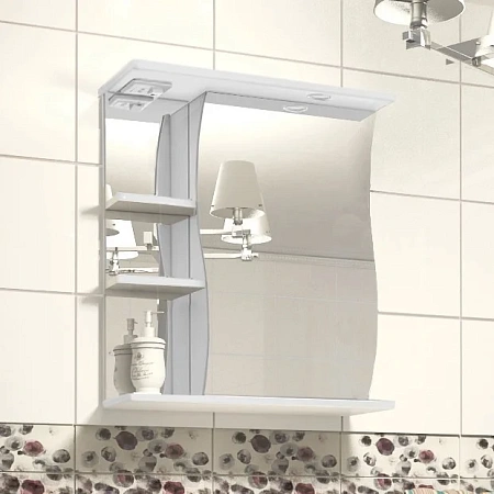 Зеркальный шкаф Style Line Волна 60/С ЛС-00000121 Зеркальный шкаф Style Line Волна 60/С ЛС-00000121