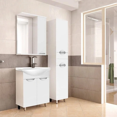 Зеркальный шкаф Style Line Жасмин 65/С ЛС-00000041 Зеркальный шкаф Style Line Жасмин 65/С ЛС-00000041