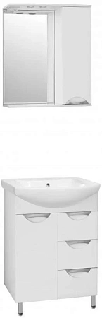 Зеркальный шкаф Style Line Жасмин 70/С ЛС-00000042 Зеркальный шкаф Style Line Жасмин 70/С ЛС-00000042