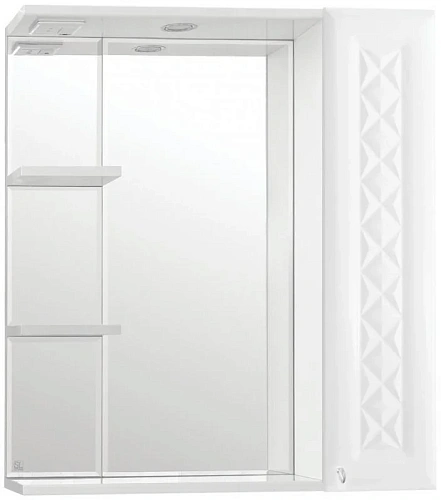 Зеркальный шкаф Style Line Канна 75/С, Люкс ЛС-00000295 Зеркальный шкаф Style Line Канна 75/С, Люкс ЛС-00000295