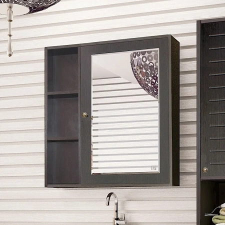 Зеркальный шкаф Style Line Кантри 75, Венге ЛС-00000032 Зеркальный шкаф Style Line Кантри 75, Венге ЛС-00000032