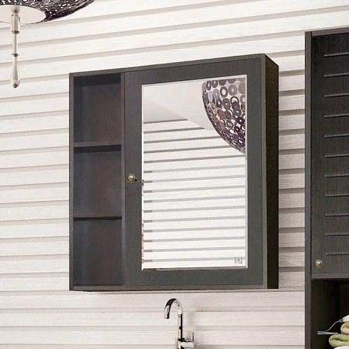 Зеркальный шкаф Style Line Кантри 75, Венге ЛС-00000032 Зеркальный шкаф Style Line Кантри 75, Венге ЛС-00000032