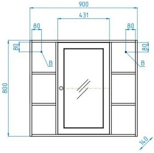 Зеркальный шкаф Style Line Кантри 90, Венге ЛС-00000462 Зеркальный шкаф Style Line Кантри 90, Венге ЛС-00000462