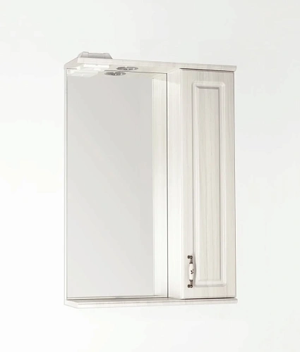 Зеркальный шкаф Style Line Олеандр-2 550/С, рельеф пастель ЛС-00000201 Зеркальный шкаф Style Line Олеандр-2 550/С, рельеф пастель ЛС-00000201