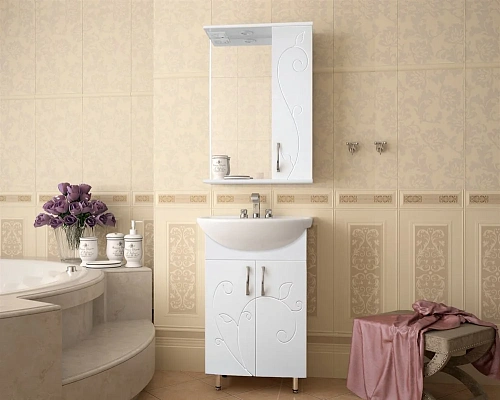 Зеркальный шкаф Style Line Панда 55/С, Фьюжн ЛС-00000077 Зеркальный шкаф Style Line Панда 55/С, Фьюжн ЛС-00000077