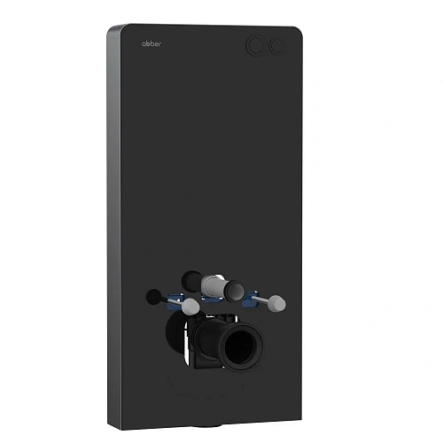 Инсталляционный модуль внешнего монтажа ABBER AC0107MB для подвесного унитаза, черный Инсталляционный модуль внешнего монтажа ABBER AC0107MB для подвесного унитаза, черный