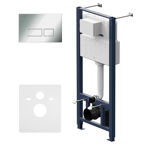 Инсталляция для унитаза AM.PM Pro I012704.7051 Pro с пневматической клавишей пластикц хром Инсталляция для унитаза AM.PM Pro I012704.7051 Pro с пневматической клавишей пластикц хром