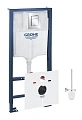 Инсталляция для унитаза GROHE Rapid SL (39502000) с клавишей смыва и шумоизоляцией Инсталляция для унитаза GROHE Rapid SL (39502000) с клавишей смыва и шумоизоляцией