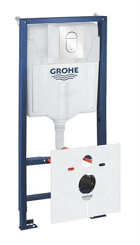 Инсталляция для унитаза GROHE Rapid SL (39549SH0) с панелью смыва Arena Cosmopolitan S, альпин-белый Инсталляция для унитаза GROHE Rapid SL (39549SH0) с панелью смыва Arena Cosmopolitan S, альпин-белый