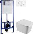 Инсталляция для унитаза STWORKI Бурос BU-04up 510162 с кнопкой смыва 230824 белой 589628 Инсталляция для унитаза STWORKI Бурос BU-04up 510162 с кнопкой смыва 230824 белой 589628