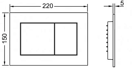Инсталляция для унитаза TECE Now 9400412 4 в 1 с кнопкой смыва, хром глянцевый Инсталляция для унитаза TECE Now 9400412 4 в 1 с кнопкой смыва, хром глянцевый