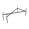 Каркас для ванны Aquanet Brize 160x90 00213349 Каркас для ванны Aquanet Brize 160x90 00213349