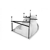 Каркас для ванны Aquanet Sarezo 160x100 L/R 00242143 Каркас для ванны Aquanet Sarezo 160x100 L/R 00242143