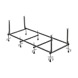 Каркас для ванны Roca Каркас для ванны Leon 170х70 248660000 Каркас для ванны Roca Каркас для ванны Leon 170х70 248660000