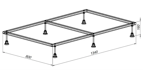 Каркас для поддона Allen Brau 140х90 8.00006 Каркас для поддона Allen Brau 140х90 8.00006