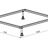 Каркас для поддона Allen Brau 90x80 8.00001.1 Каркас для поддона Allen Brau 90x80 8.00001.1