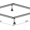 Каркас для поддона Allen Brau 90х90 8.00001 Каркас для поддона Allen Brau 90х90 8.00001