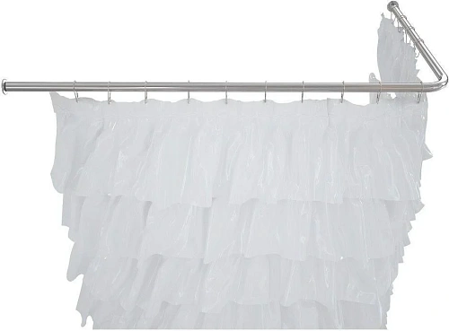 Карниз для ванны Aquanet Accord угловой Г-образный 150x100 хром 00241674 Карниз для ванны Aquanet Accord угловой Г-образный 150x100 хром 00241674