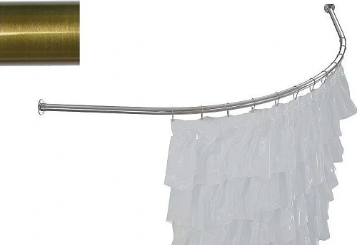 Карниз для ванны Aquanet Sarezo полукруглый 160x160 бронза 00241559 Карниз для ванны Aquanet Sarezo полукруглый 160x160 бронза 00241559