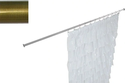 Карниз для ванны Aquanet прямой 120 бронза 00241649 Карниз для ванны Aquanet прямой 120 бронза 00241649