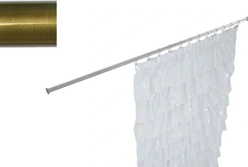 Карниз для ванны Aquanet прямой 170 бронза 00241575 Карниз для ванны Aquanet прямой 170 бронза 00241575