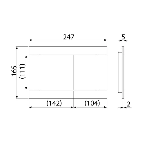 Клавиша смыва AlcaPlast FUN-ANTIC бронза Клавиша смыва AlcaPlast FUN-ANTIC бронза