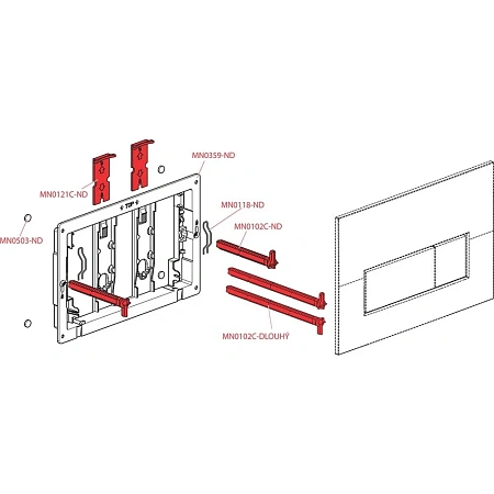 Клавиша смыва Alcaplast M670 для скрытых систем инсталляции, белый Клавиша смыва Alcaplast M670 для скрытых систем инсталляции, белый