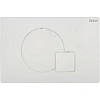 Клавиша смыва Black&amp;White WPI-09521 серия Q, цвет: Glossy Ivory (244х162х11)