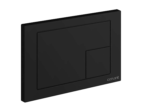 Клавиша смыва Cersanit CORNER (A68324) пластик черный матовый 68324 Клавиша смыва Cersanit CORNER (A68324) пластик черный матовый 68324