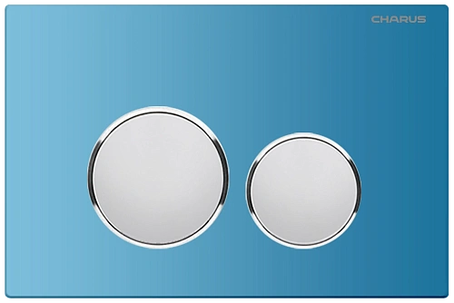 Клавиша смыва CHARUS BAGLIORE FP.330.AQUABLUE.10 лазурно-синий Клавиша смыва CHARUS BAGLIORE FP.330.AQUABLUE.10 лазурно-синий