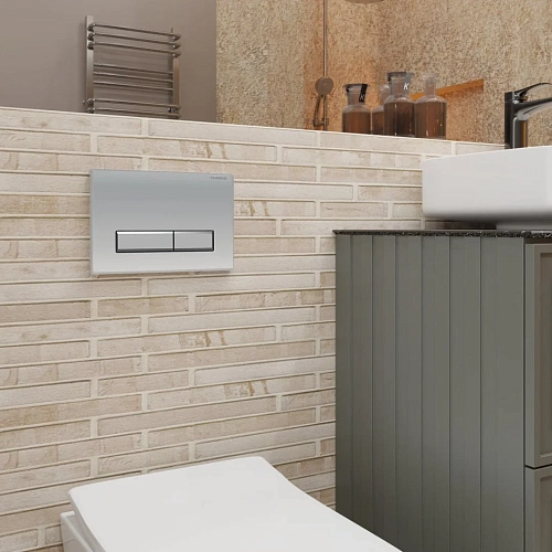 Клавиша смыва CHARUS RAIDEN FP.321.46.01 хром матовый Клавиша смыва CHARUS RAIDEN FP.321.46.01 хром матовый