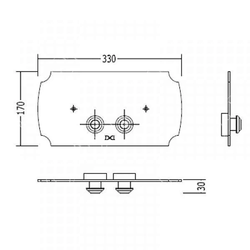 Клавиша смыва Devon&Devon DEPLCR, хром Клавиша смыва Devon&Devon DEPLCR, хром