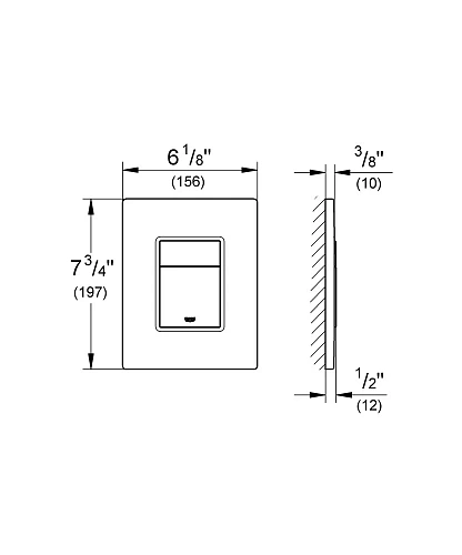 Клавиша смыва GROHE Skate Cosmopolitan (38732EN0) никель матовый Клавиша смыва GROHE Skate Cosmopolitan (38732EN0) никель матовый