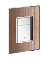 Клавиша смыва GROHE Skate Cosmopolitan Wood (3 режима смыва), орех (38849HP0) Клавиша смыва GROHE Skate Cosmopolitan Wood (3 режима смыва), орех (38849HP0)