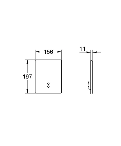 Клавиша смыва GROHE Tectron Skate 42191000 Клавиша смыва GROHE Tectron Skate 42191000